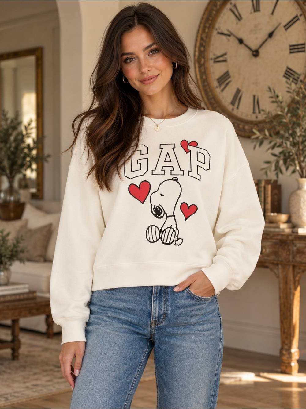 NWT GAP Peanuts Snoopy Graphic Sweatshirt
